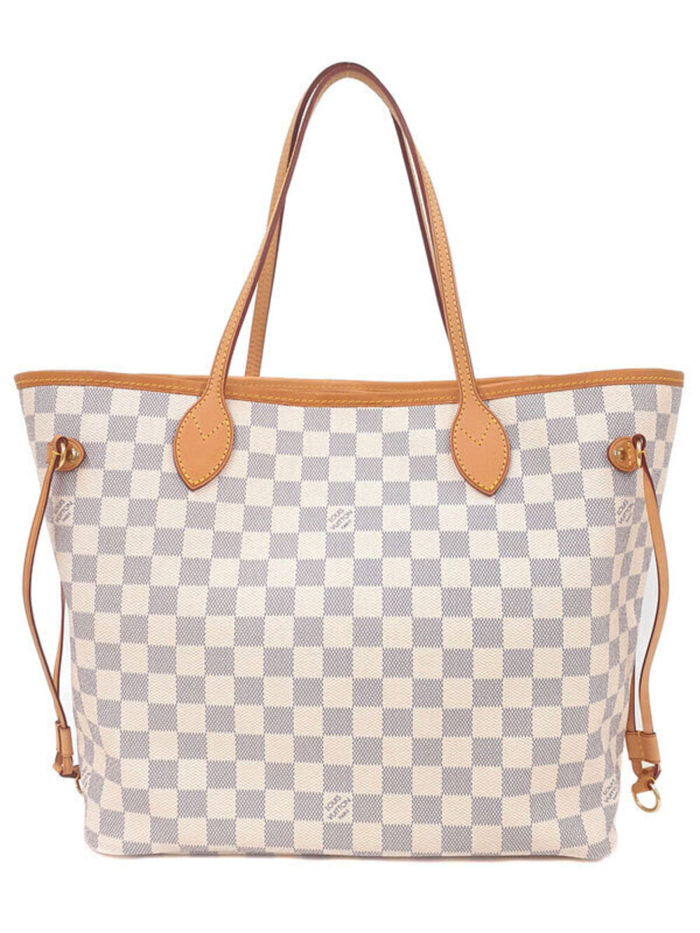 Louis Vuitton Damier Azur White Neverfull Tote Bag